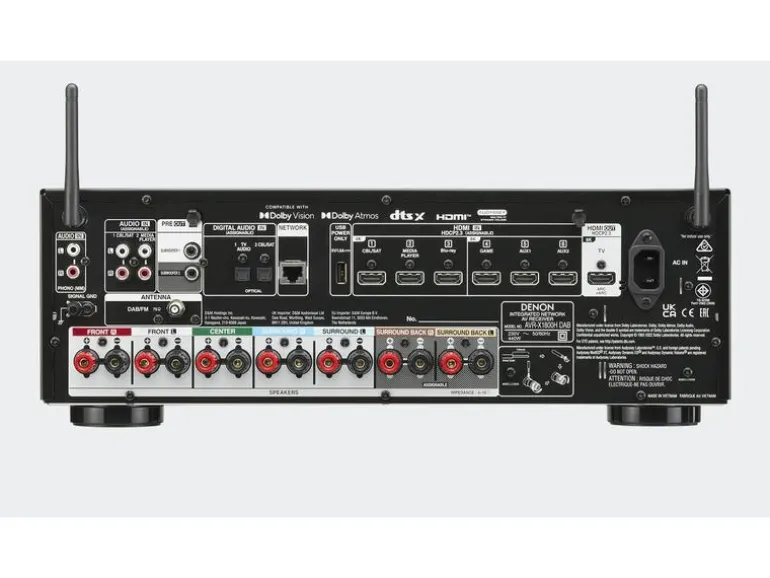 Denon AV-Receiver AVR-X1800H DAB Schwarz