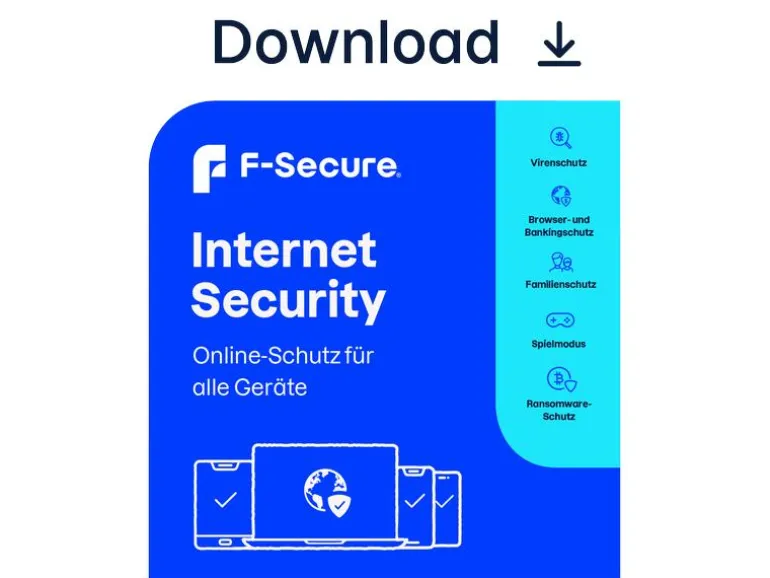 F-Secure Internet Security ESD, Vollversion, 1 Gerät, 1 Jahr