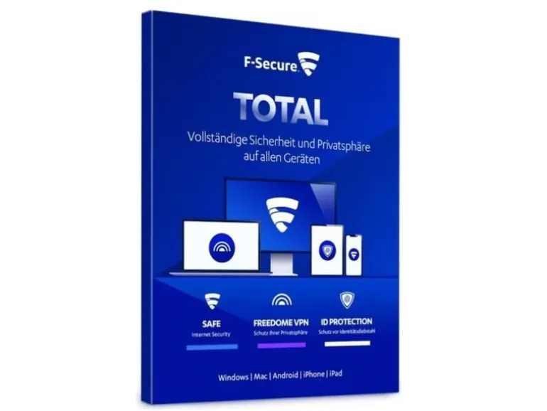 F-Secure Total Security Box, Vollversion, 3 Geräte, 1 Jahr