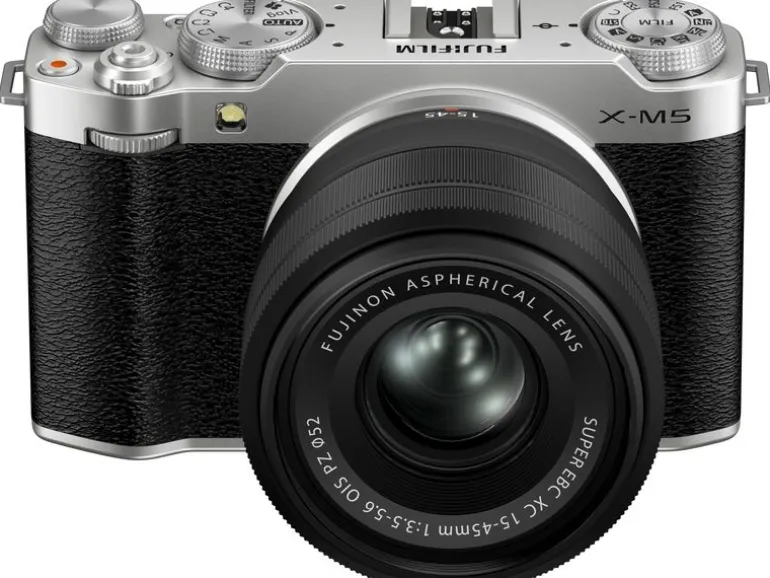 Fujifilm Fotokamera X-M5 Kit Silber XC 15-45 mm