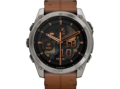 GARMIN Sportuhr Fenix 8 AMOLED Sapphire, 51 mm Braun