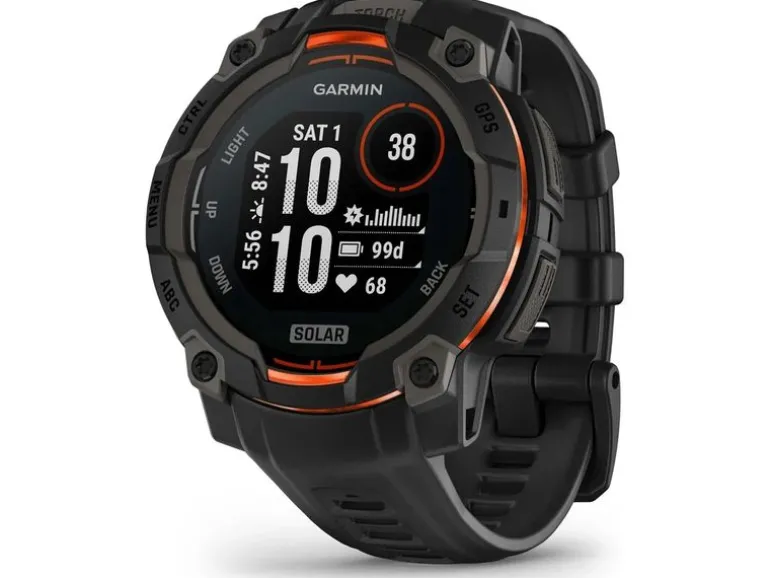 GARMIN Sportuhr Instinct 3 Solar Schwarz 45 mm