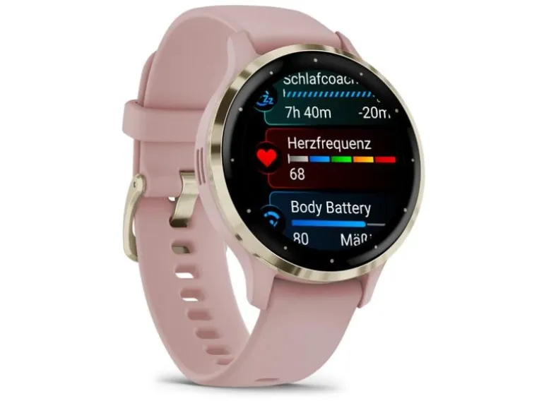 GARMIN Sportuhr Venu 3S Dust Rose / Softgold