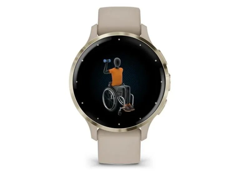 GARMIN Sportuhr Venu 3S French Gray / Softgold