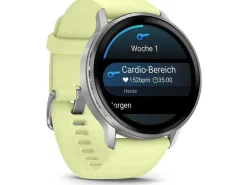 GARMIN Venu 4 45 mm, Edelstahl und faserverstärktes Polymer, Gelb