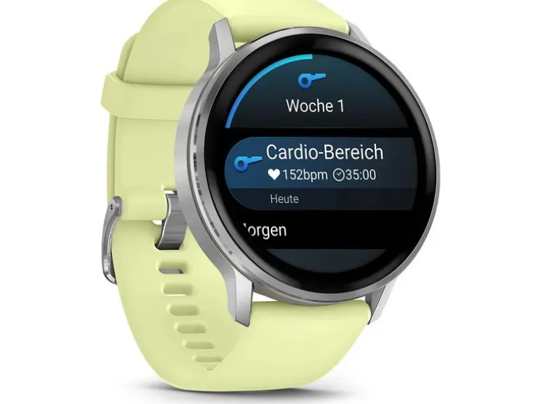 GARMIN Venu 4 45 mm, Edelstahl und faserverstärktes Polymer, Gelb