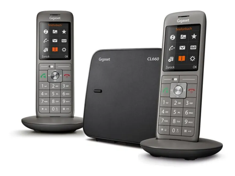 Gigaset Schnurlostelefon CL660 Duo Silber