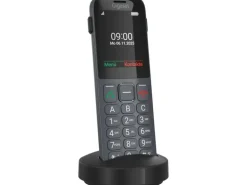 Gigaset Schnurlostelefon Comfort 600 SIM Schwarz/Grau