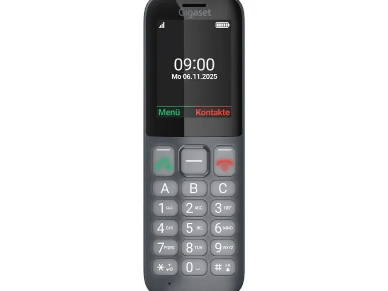 Gigaset Schnurlostelefon Comfort 600 SIM Schwarz/Grau