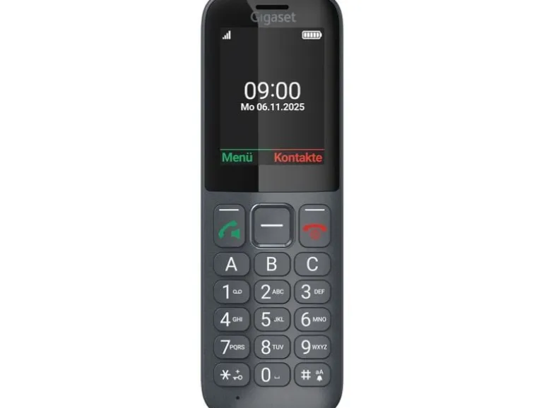 Gigaset Schnurlostelefon Comfort 600 SIM Schwarz/Grau