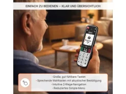 Gigaset Schnurlostelefon EASY 500A Schwarz mit Anrufbeantworter