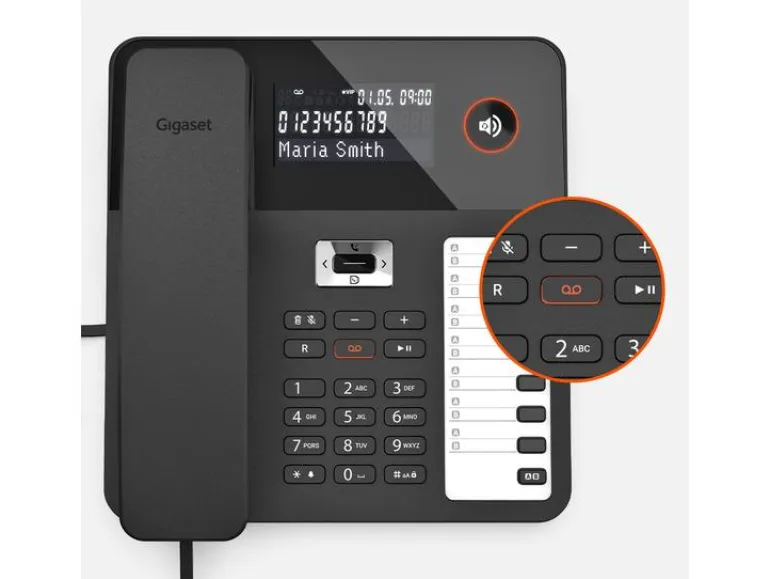 Gigaset Tischtelefon DESK 800A Schwarz