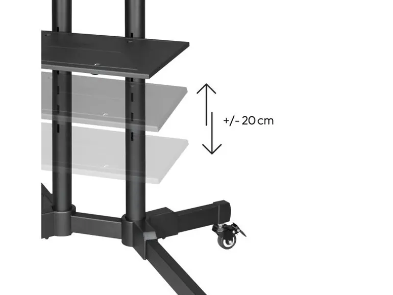 Hama Technics AG TV-Ständer mit Rollen "Trolley" Schwarz