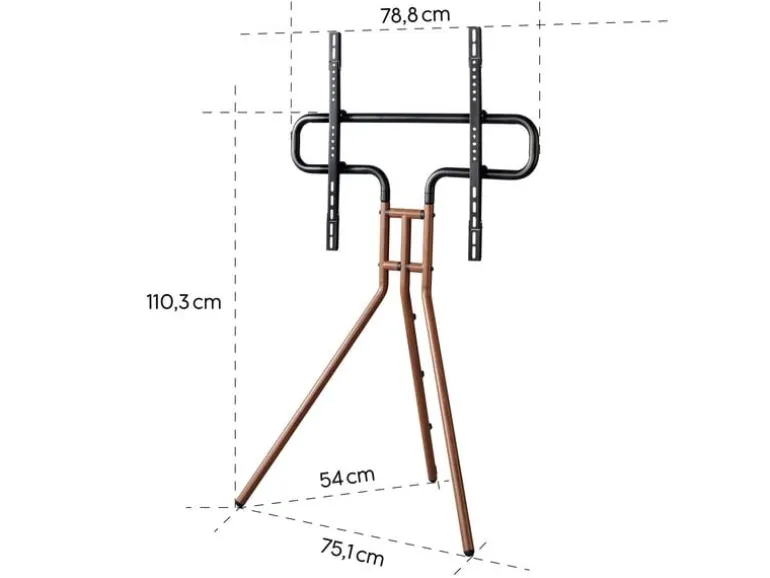 Hama Technics AG TV-Ständer (Staffelei) 75" Walnuss
