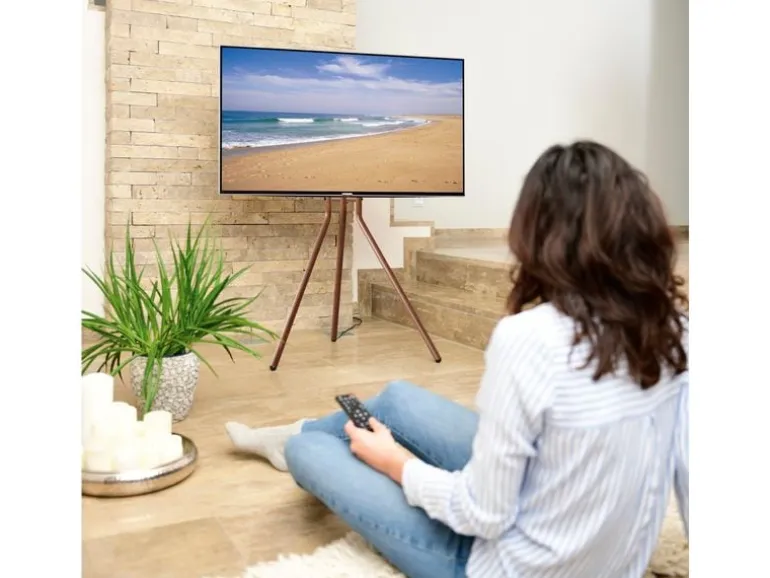 Hama Technics AG TV-Ständer (Staffelei) 75" Walnuss