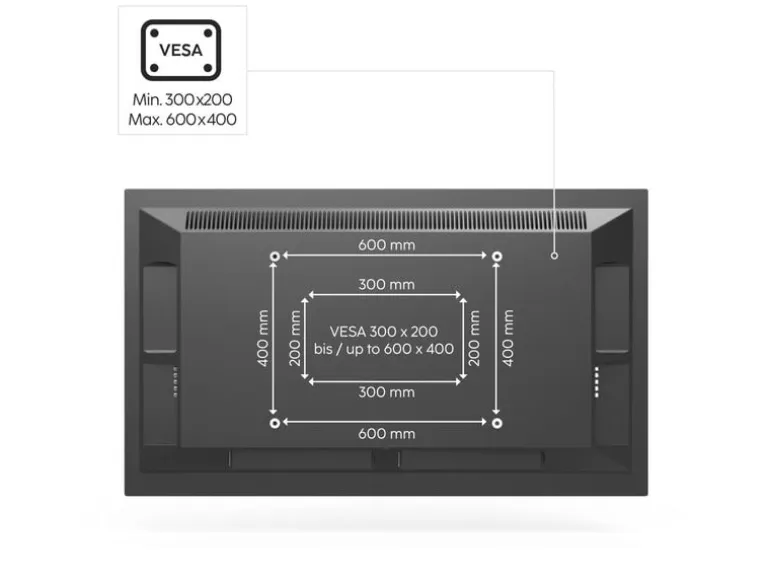 Hama Technics AG TV-Ständer (Staffelei) 75" Schwarz