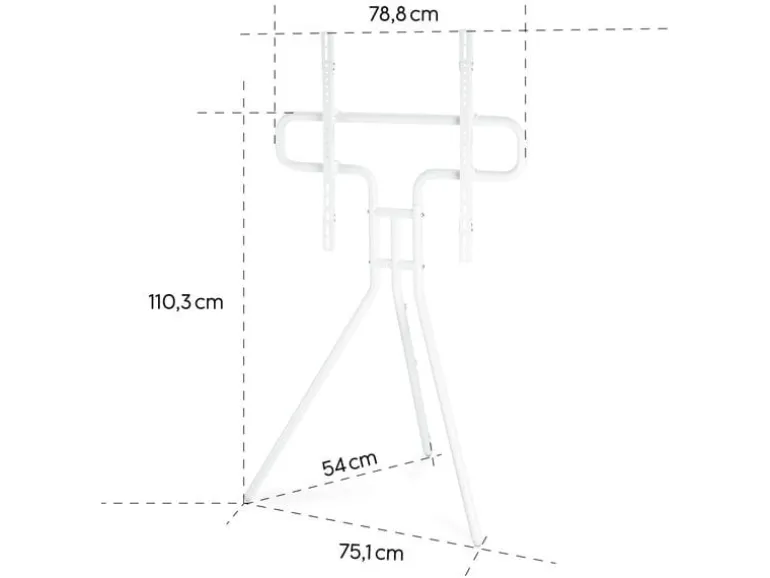 Hama Technics AG TV-Ständer (Staffelei) 75" Weiss