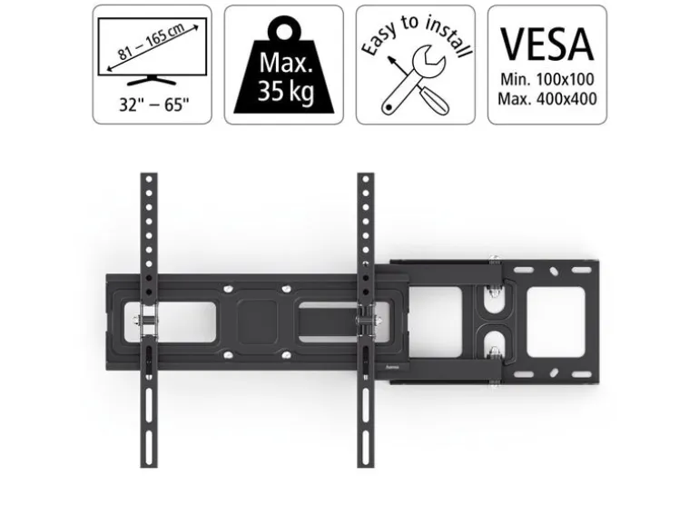 Hama Technics AG TV-Wandhalterung 65" Schwarz