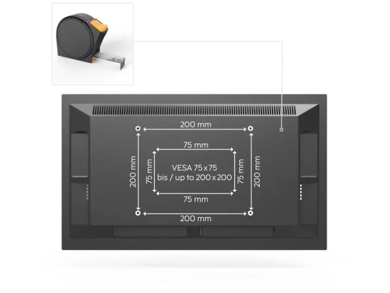 Hama Technics AG TV-Wandhalterung 48" Schwarz