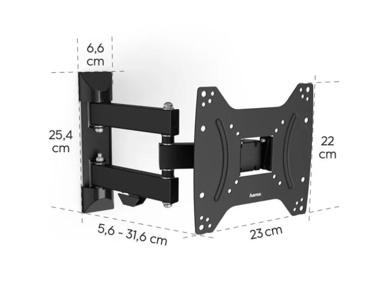 Hama Technics AG TV-Wandhalterung 48" Schwarz