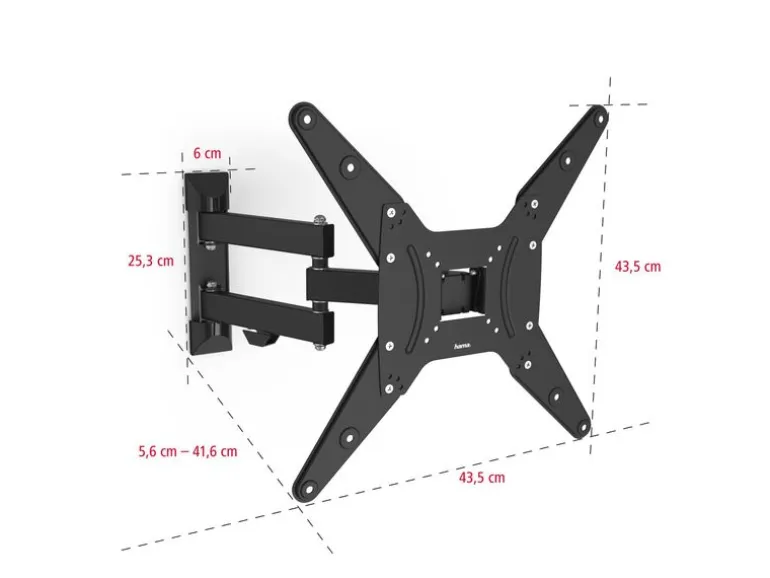 Hama Technics AG TV-Wandhalterung 65" Schwarz