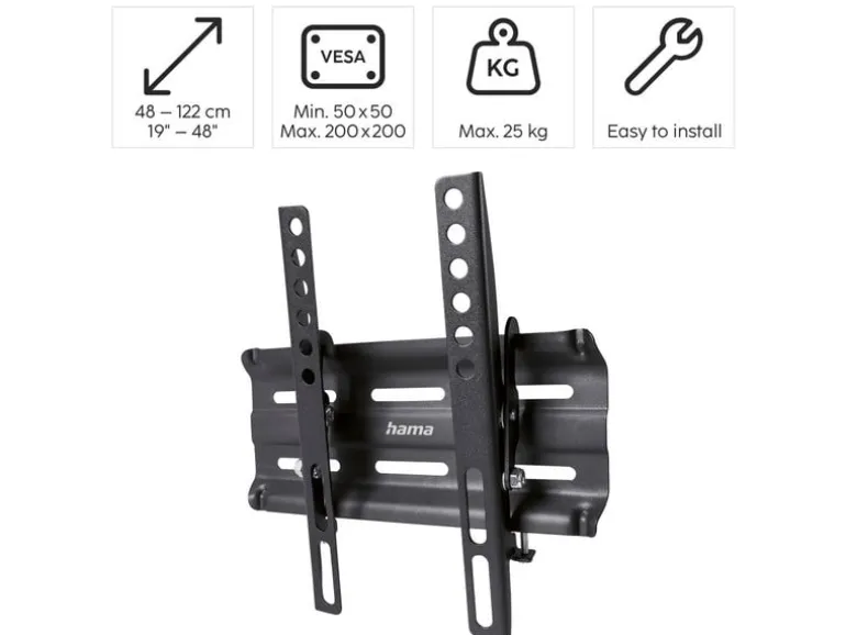 Hama Technics AG TV-Wandhalterung 48" Schwarz