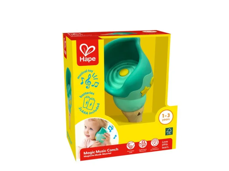 Hape Musikspielzeug Magische Musik-Muschel