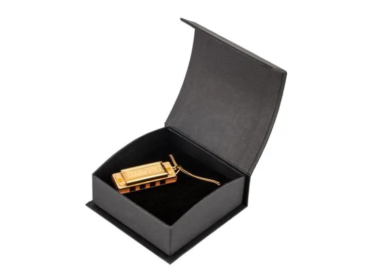 Hohner Mundharmonika Miniature Little Gold Halskette – C-Dur