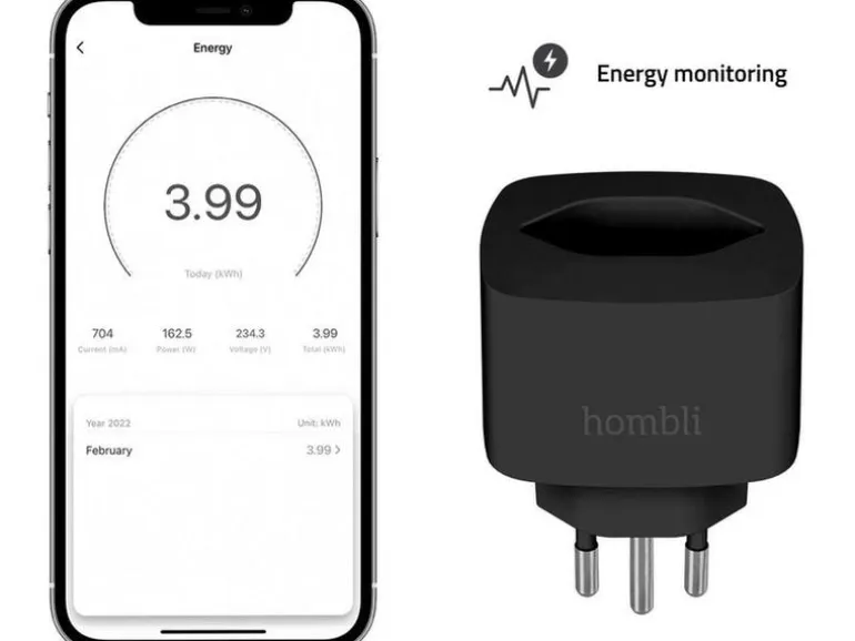 hombli Smart Socket CH, Schwarz, 3er-Set