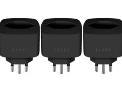 hombli Smart Socket CH, Schwarz, 3er-Set