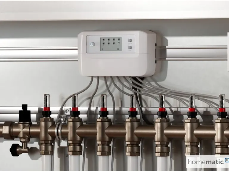 Homematic IP Fussbodenheizungscontroller 8-fach, motorisch, 230 V AC 340m
