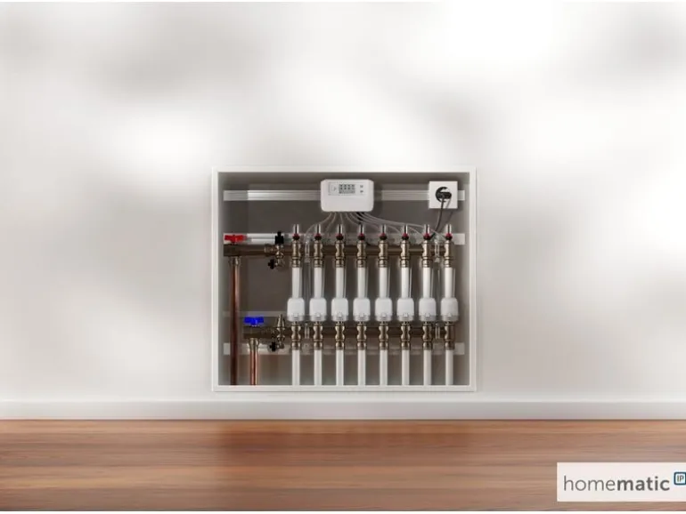 Homematic IP Fussbodenheizungscontroller 8-fach, motorisch, 230 V AC 340m