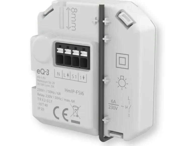 Homematic IP Schaltaktor mit Tastereingang 6 A-Unterputz HmIP-FSI6