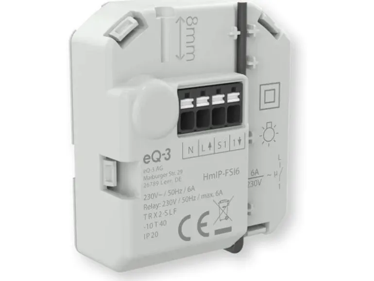 Homematic IP Schaltaktor mit Tastereingang 6 A-Unterputz HmIP-FSI6