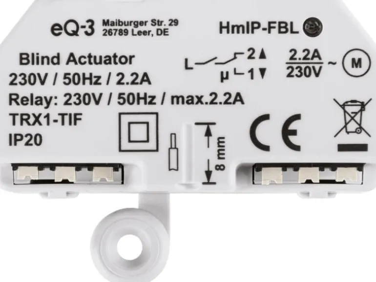 Homematic IP Smart Home Funk-Jalousieaktor Unterputz
