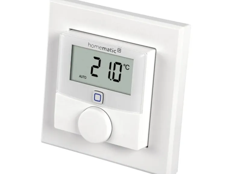 Homematic IP Smart Home Funk-Wandthermostat mit Luftfeuchtigkeitssensor
