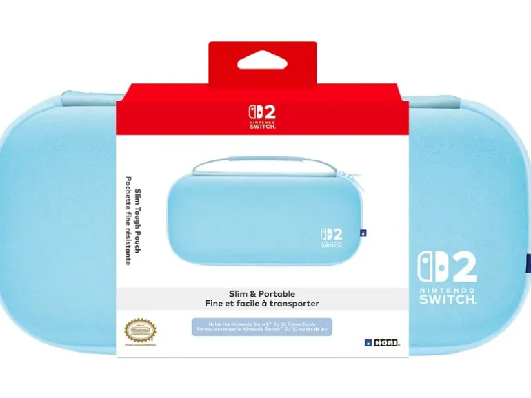 Hori Nintendo Switch 2 Tough Pouch – Light Blue