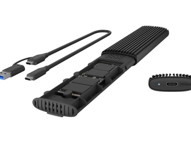 ICY BOX Externes Gehäuse USB Type-C für M.2 NVMe & SATA SSD