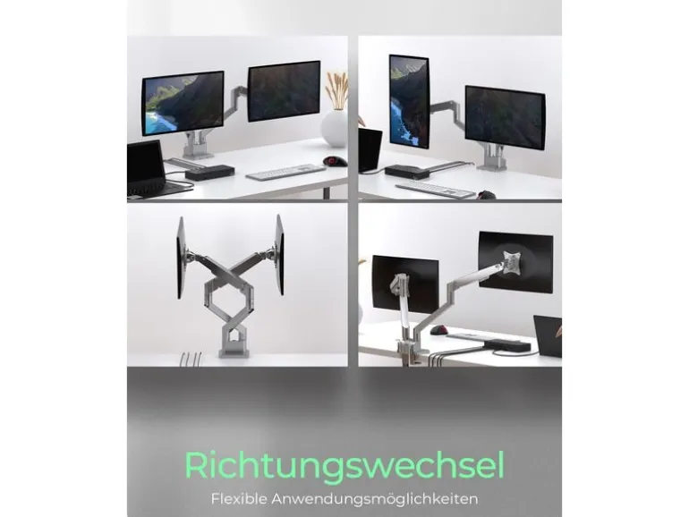 ICY BOX Tischhalterung bis 9 kg – Silber