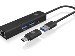 ICY BOX USB-Hub IB-HUB1439-LAN