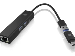 ICY BOX USB-Hub IB-HUB1439-LAN