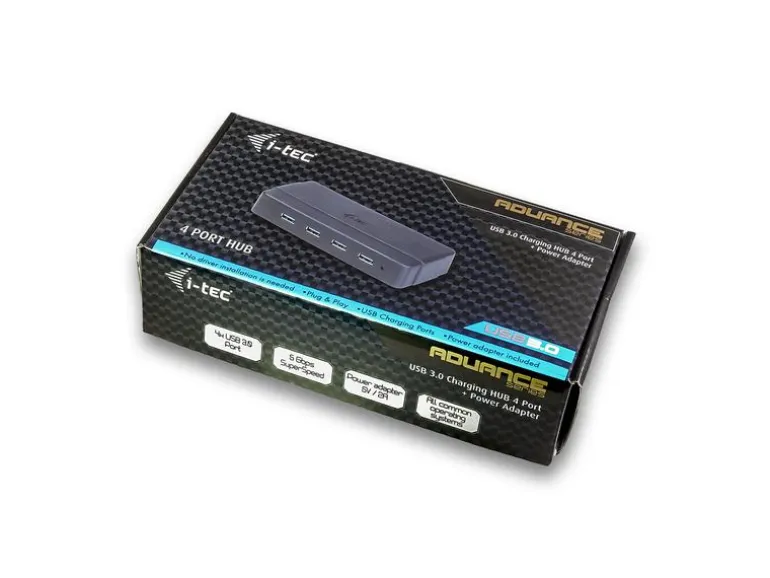 i-tec USB-Hub USB 3.0 Charging 4 Port + Power Adapter