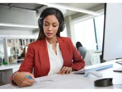 Jabra Headset Evolve2 75 Duo MS Schwarz, USB-C, inkl. Ladestation