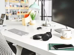 Jabra Headset Evolve2 75 Duo MS Schwarz, USB-C, inkl. Ladestation