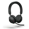 Jabra Headset Evolve2 65 Duo MS Schwarz, USB-A, inkl. Ladestation