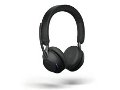 Jabra Headset Evolve2 65 Duo MS Schwarz, USB-A, inkl. Ladestation