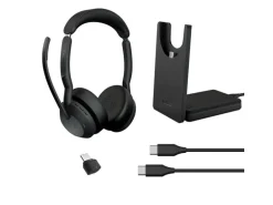 Jabra Headset Evolve2 55 Duo MS, USB-C, inkl. Ladestation