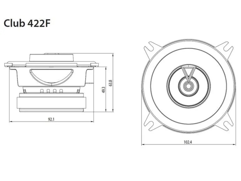JBL 2-Weg Lautsprecher Paar Club 422F