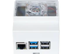 jOY-iT Gehäuse Raspberry Pi 5 DIN-Hutschienengehäuse mit Lüfter