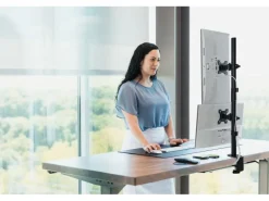 Kensington Vertikaler Dual Monitorarm bis 9 kg – Schwarz